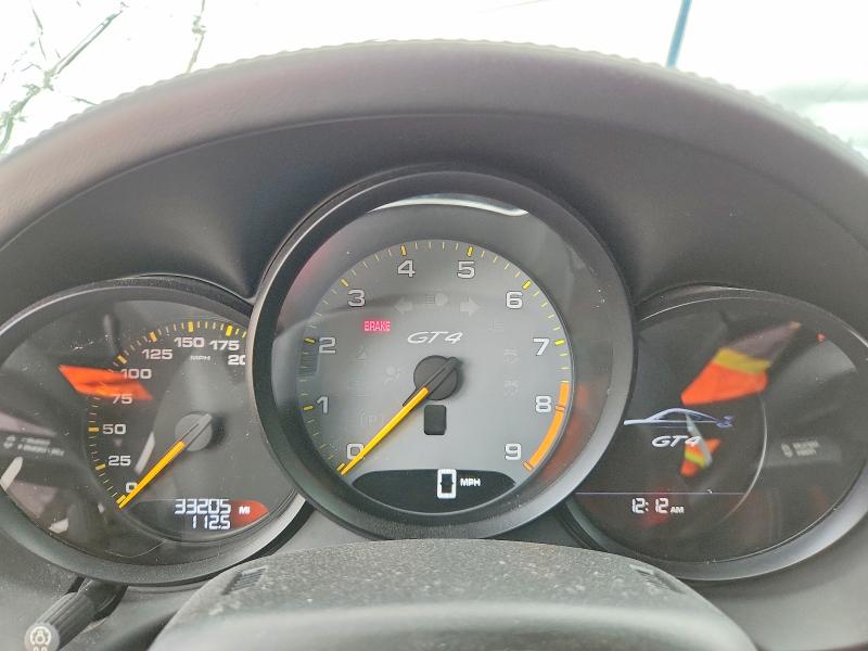 74870945 :رقم المزاد ، WP0AC2A82GK197098 vin ، 2016 Porsche Cayman Gt4 مزاد بيع
