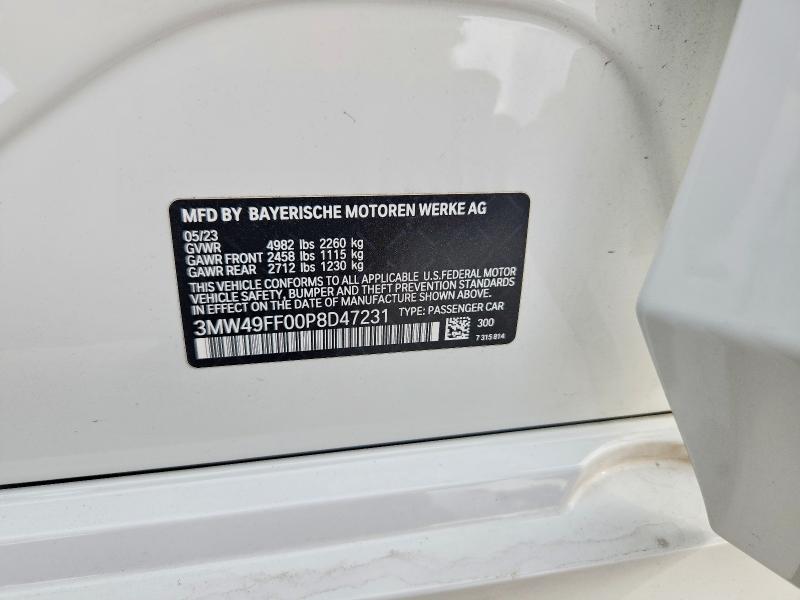 Продаж на аукціоні авто 2023 Bmw Motorrad M340xi, vin: 3MW49FF00P8D47231, номер лоту: 72178135