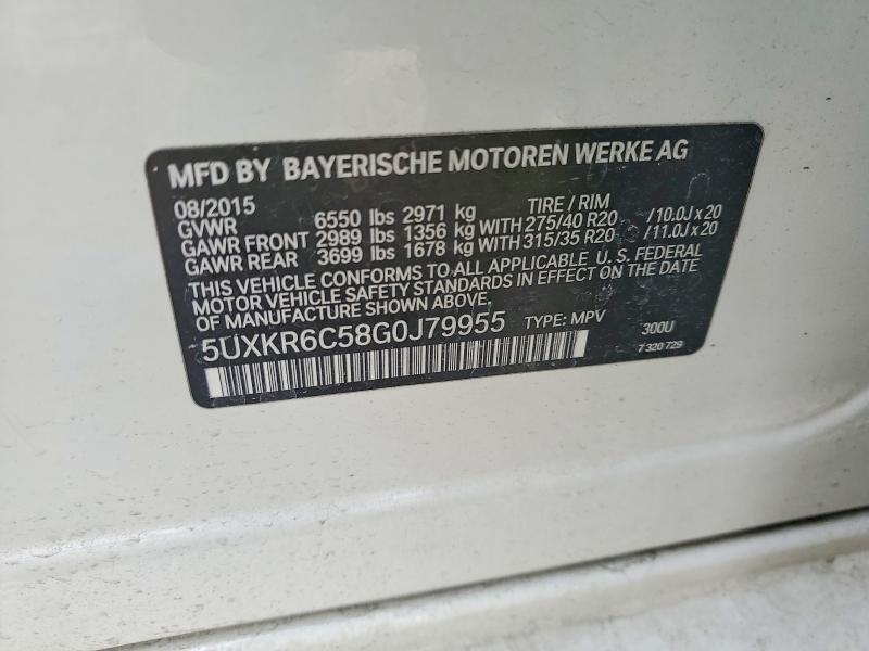 Продажа на аукционе авто 2016 Bmw X5, vin: 5UXKR6C58G0J79955, номер лота: 99305635