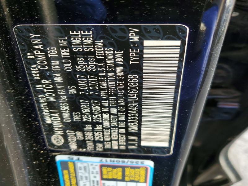 Продаж на аукціоні авто 2017 Hyundai Tucson, vin: KM8J33A49HU460868, номер лоту: 99575845