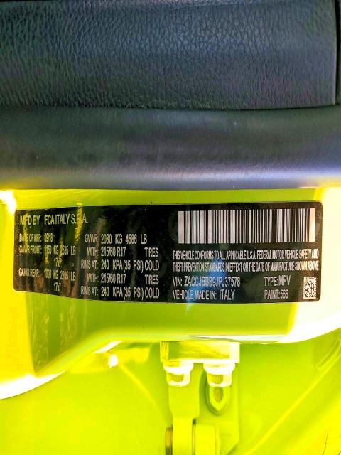 Продаж на аукціоні авто 2018 Jeep Renegade, vin: ZACCJBBB9JPJ37578, номер лоту: 73847705