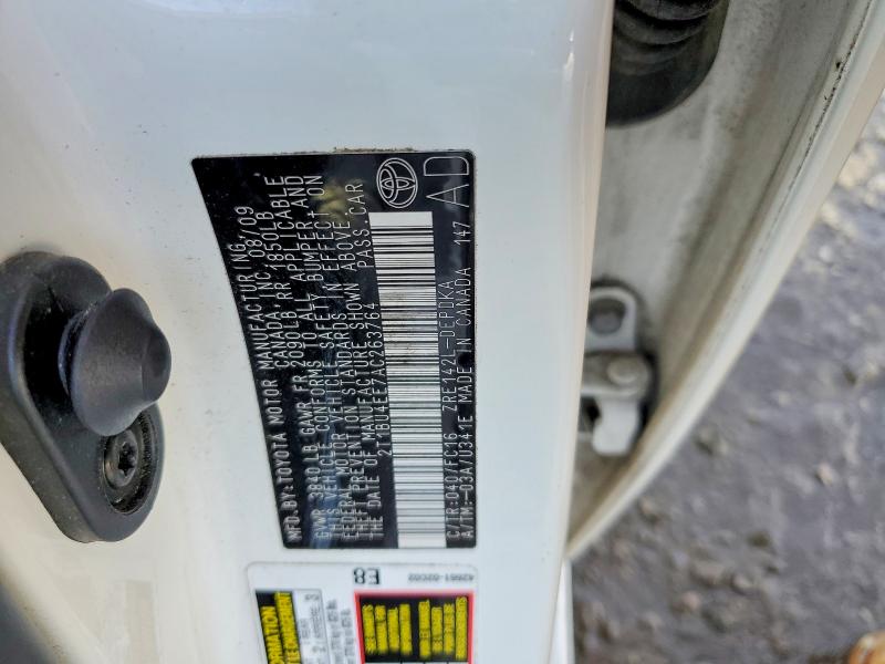 Aukcja sprzedaży 2010 Toyota Corolla, vin: 2T1BU4EE7AC263764, numer aukcji: 74049725
