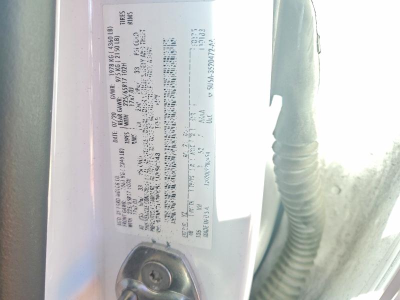 Aukcja sprzedaży 2020 Ford Escape, vin: 1FMCU0F65LUB56248, numer aukcji: 72402185