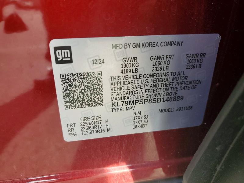 Продаж на аукціоні авто 2025 Chevrolet Trailblaze, vin: KL79MPSP8SB146889, номер лоту: 75042895