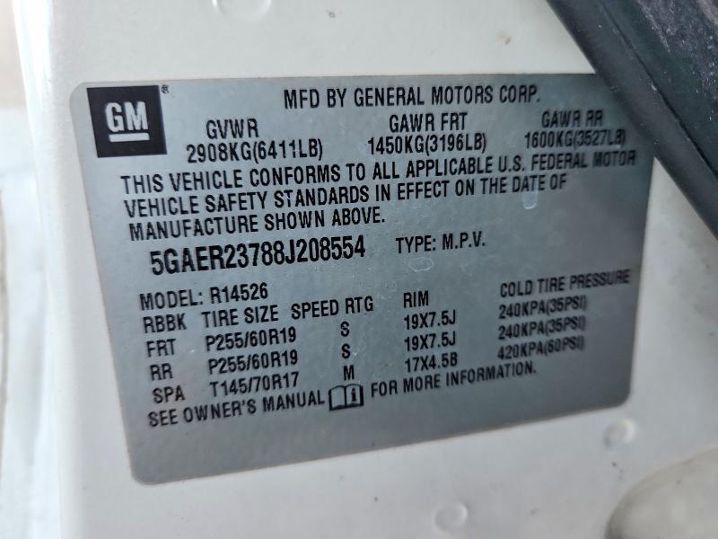 75550185 :رقم المزاد ، 5GAKRCED3BJ168192 vin ، 2011 Buick Enclave مزاد بيع