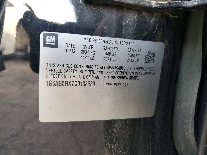 Aukcja sprzedaży 2013 Cadillac Ats, vin: 1G6AG5RX7D0133389, numer aukcji: 98544085