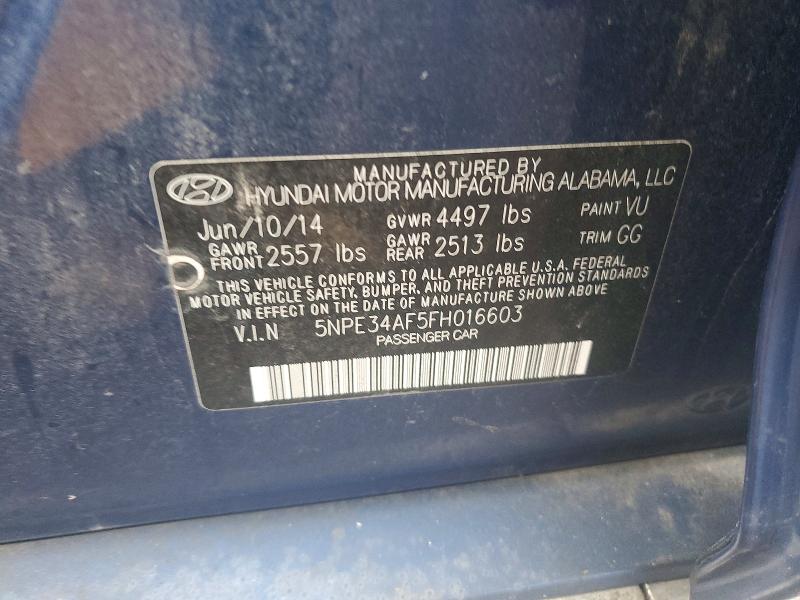 Aukcja sprzedaży 2015 Hyundai Sonata, vin: 5NPE34AF5FH016603, numer aukcji: 98370885