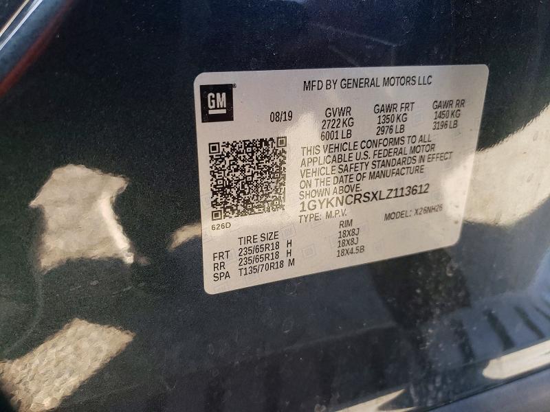 Aukcja sprzedaży 2020 Cadillac Xt5, vin: 1GYKNCRSXLZ113612, numer aukcji: 75095355