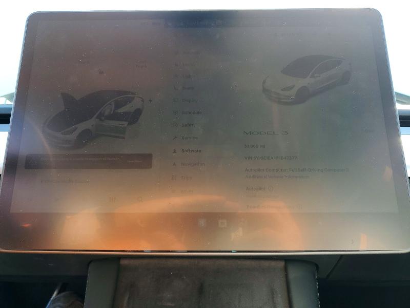 73886535 :رقم المزاد ، 5YJ3E1EA1PF647377 vin ، 2023 Tesla Model 3 مزاد بيع