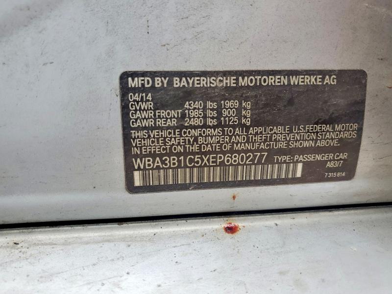 Aukcja sprzedaży 2014 Bmw 320, vin: WBA3B1C5XEP680277, numer aukcji: 74148385