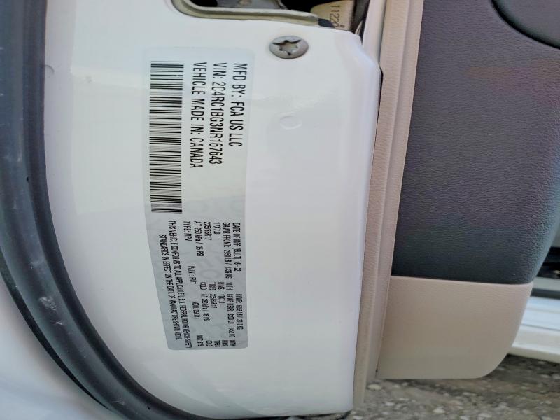 2022 Chrysler Pacifica მანქანა იყიდება აუქციონზე, vin: 2C4RC1BG3NR167643, აუქციონის ნომერი: 99329535