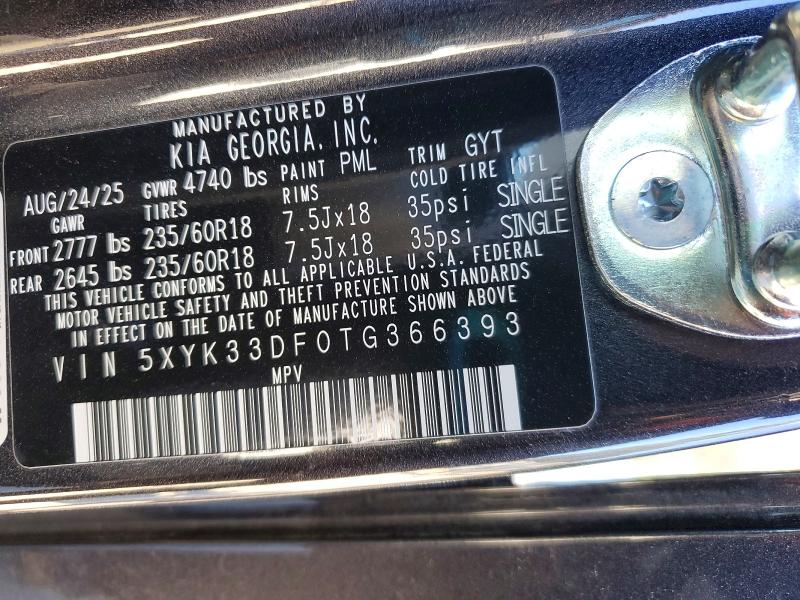 Aukcja sprzedaży 2026 Kia Sportage, vin: 5XYK33DF0TG366393, numer aukcji: 98849495