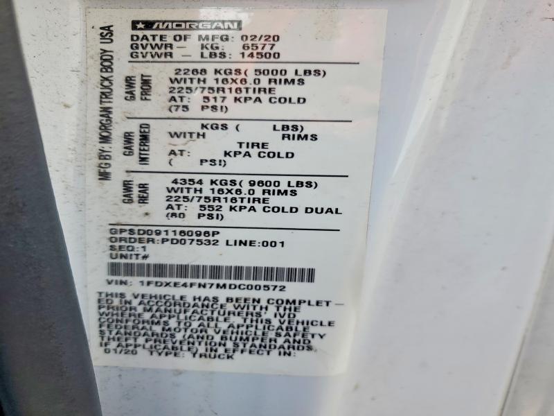 2021 Ford Econoline მანქანა იყიდება აუქციონზე, vin: 1FDXE4FN7MDC00572, აუქციონის ნომერი: 72311735