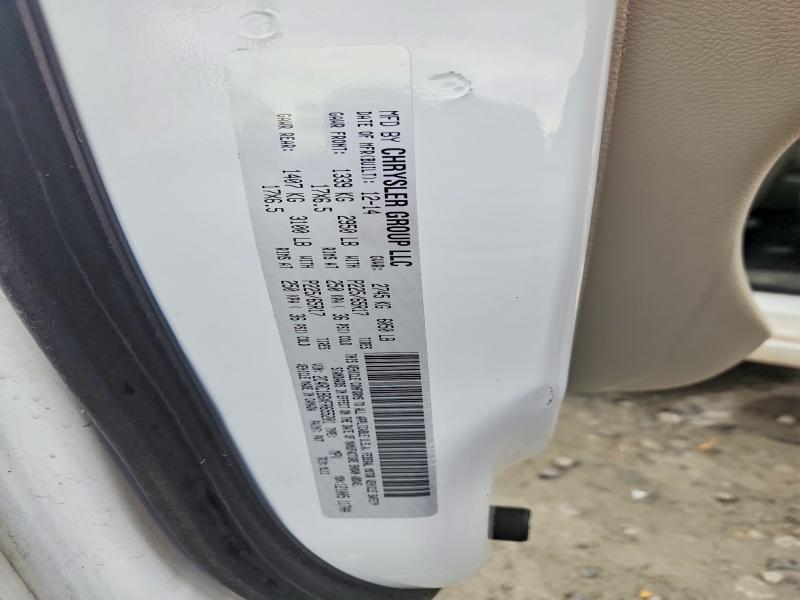 Продажа на аукционе авто 2015 Chrysler Town & Country, vin: 2C4RC1BGXFR655201, номер лота: 72956775