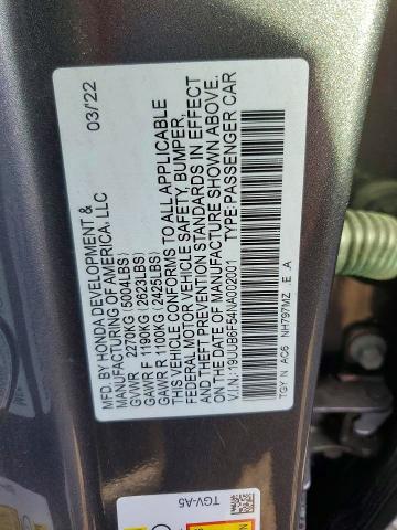 Aukcja sprzedaży 2022 Acura Tlx Tech A, vin: 19UUB6F54NA002001, numer aukcji: 74649265