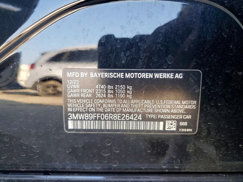 Продаж на аукціоні авто 2024 Bmw 330xi, vin: 3MW89FF06R8E26424, номер лоту: 72679275