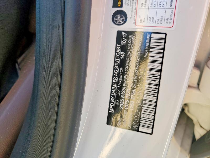 73228485 :رقم المزاد ، WDDZF4JB1JA371702 vin ، 2018 Mercedes-benz E مزاد بيع