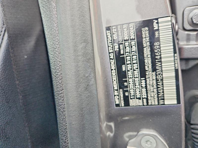 99659725 :رقم المزاد ، W1N4M4HB3MW146598 vin ، 2021 Mercedes-benz Glb 250 4m مزاد بيع