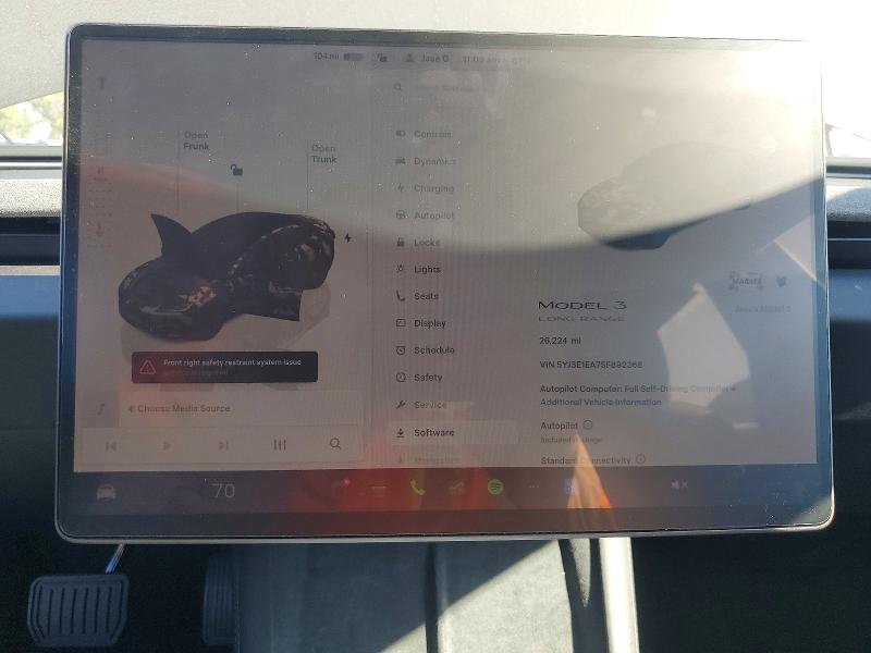 73323255 :رقم المزاد ، 5YJ3E1EA7SF892368 vin ، 2025 Tesla Model 3 مزاد بيع