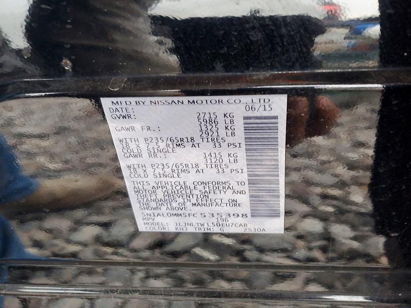 Продаж на аукціоні авто 2015 Infiniti Qx60, vin: 5N1AL0MM5FC535398, номер лоту: 74934845