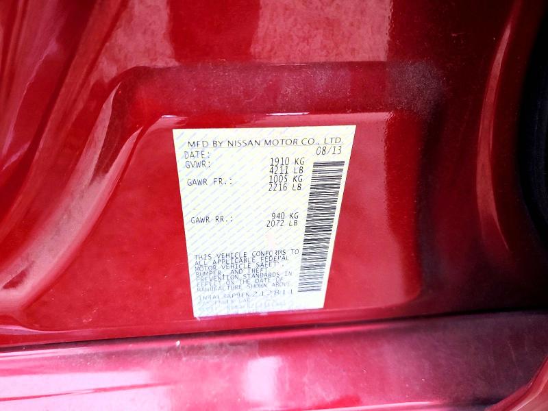 99520215 :رقم المزاد ، 1N4AL3AP9EN212811 vin ، 2014 Nissan Altima مزاد بيع