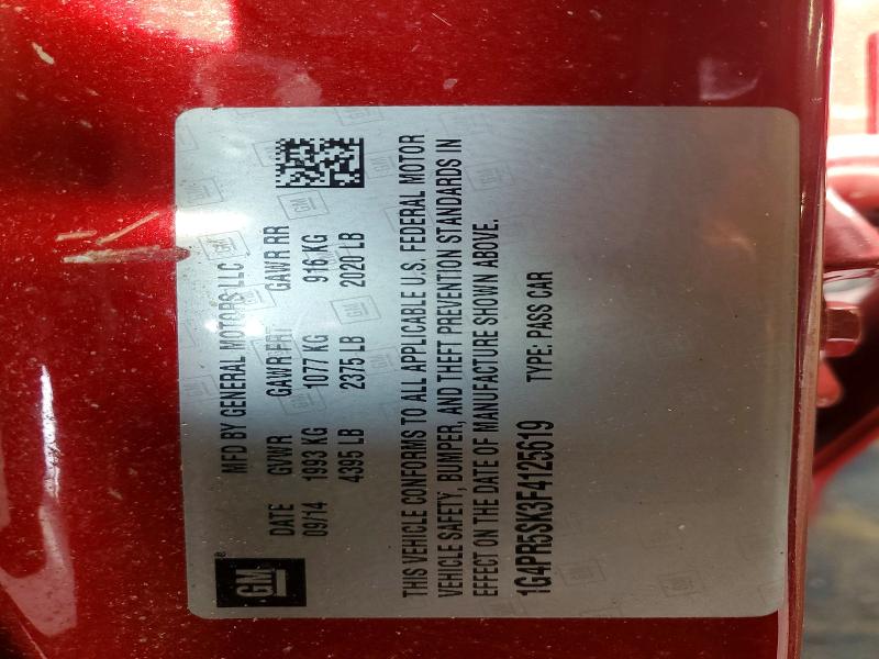 Aukcja sprzedaży 2015 Buick Verano, vin: 1G4PR5SK3F4125619, numer aukcji: 98603205