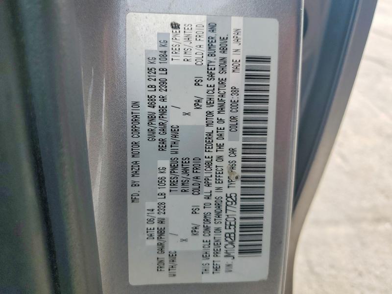72142045 :رقم المزاد ، JM1CW2BL5E0177925 vin ، 2014 Mazda 5 مزاد بيع