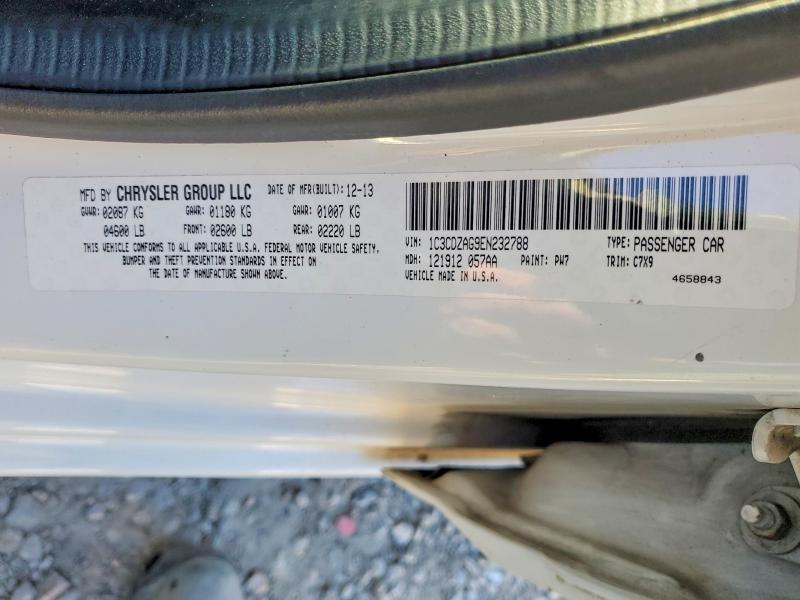 Продаж на аукціоні авто 2014 Dodge Avenger, vin: 1C3CDZAG9EN232788, номер лоту: 73964695