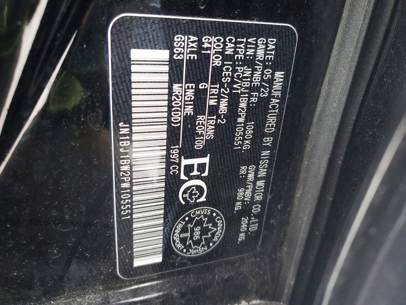 Продажа на аукционе авто 2023 Nissan Qashqai Sv, vin: JN1BJ1BW2PW105551, номер лота: 98660735