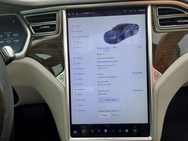 Продажа на аукционе авто 2014 Tesla Model S, vin: 5YJSA1H1XEFP33318, номер лота: 75109295