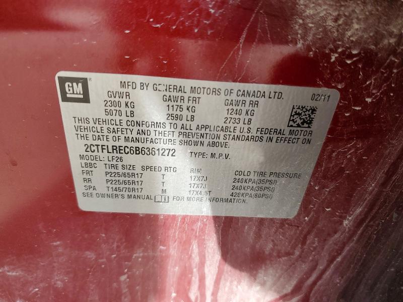 2011 Gmc Terrain მანქანა იყიდება აუქციონზე, vin: 2CTFLREC6B6361272, აუქციონის ნომერი: 72176785