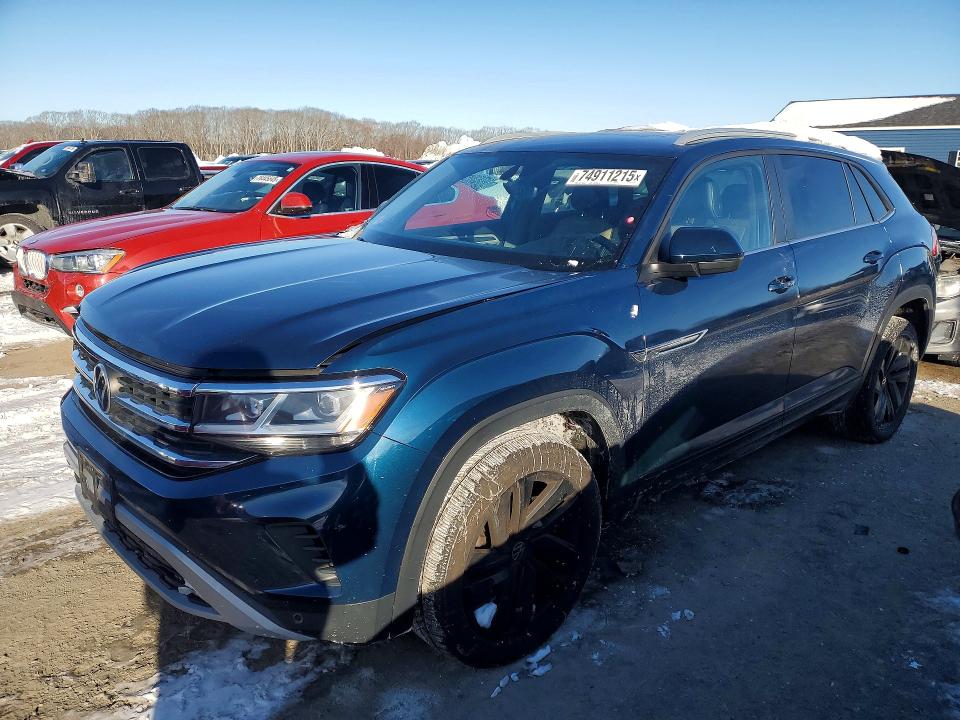74911215 :رقم المزاد ، 1V2KE2CA5NC210740 vin ، 2022 Volkswagen Atlas Cross Sport Se مزاد بيع