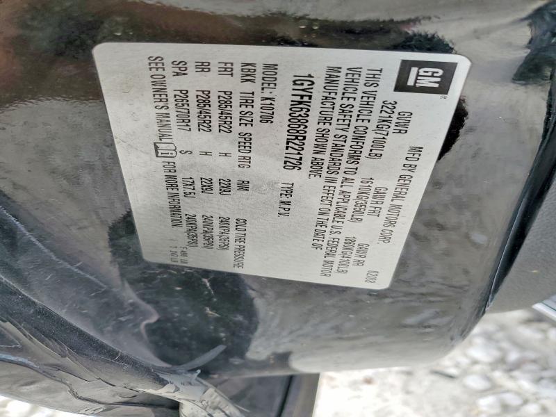 Продаж на аукціоні авто 2008 Cadillac Escalade L, vin: 1GYFK63868R221726, номер лоту: 72561485