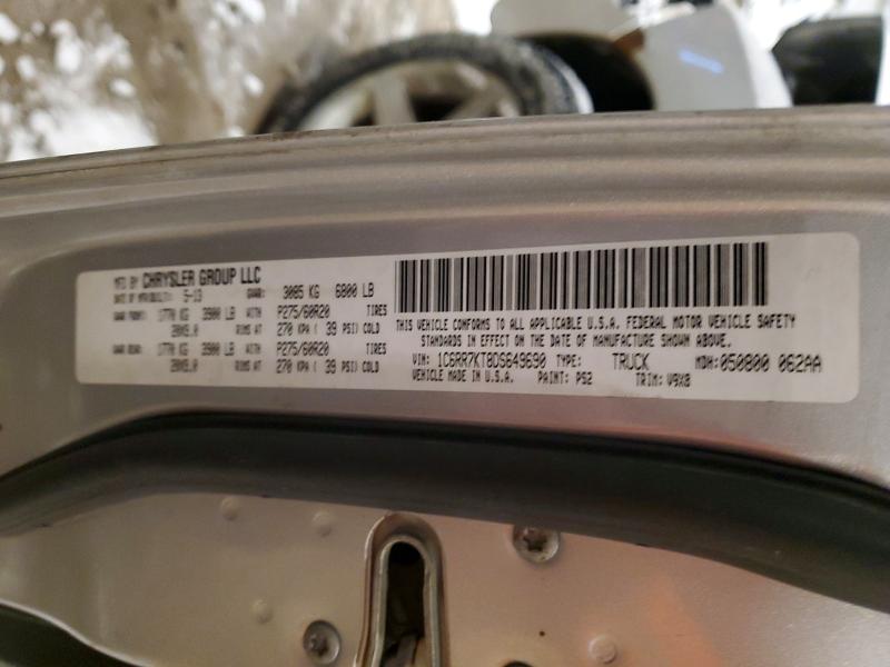 2013 Ram 1500 St მანქანა იყიდება აუქციონზე, vin: 1C6RR7KT8DS649690, აუქციონის ნომერი: 98322455