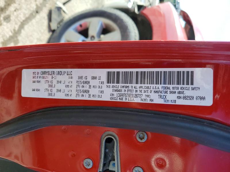 Aukcja sprzedaży 2014 Ram 1500, vin: 1C6RR7GT6ES126727, numer aukcji: 74146975