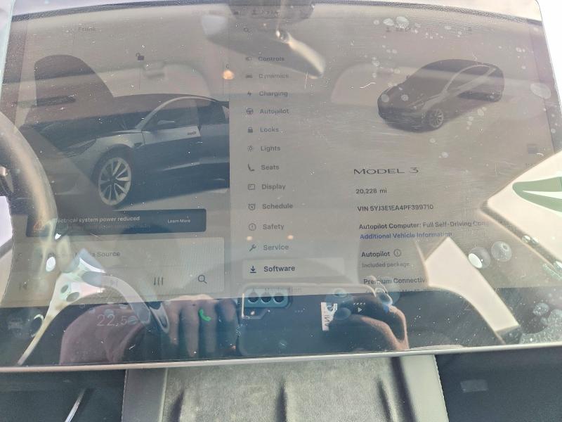 Продаж на аукціоні авто 2023 Tesla Model 3, vin: 5YJ3E1EA4PF399710, номер лоту: 72222165