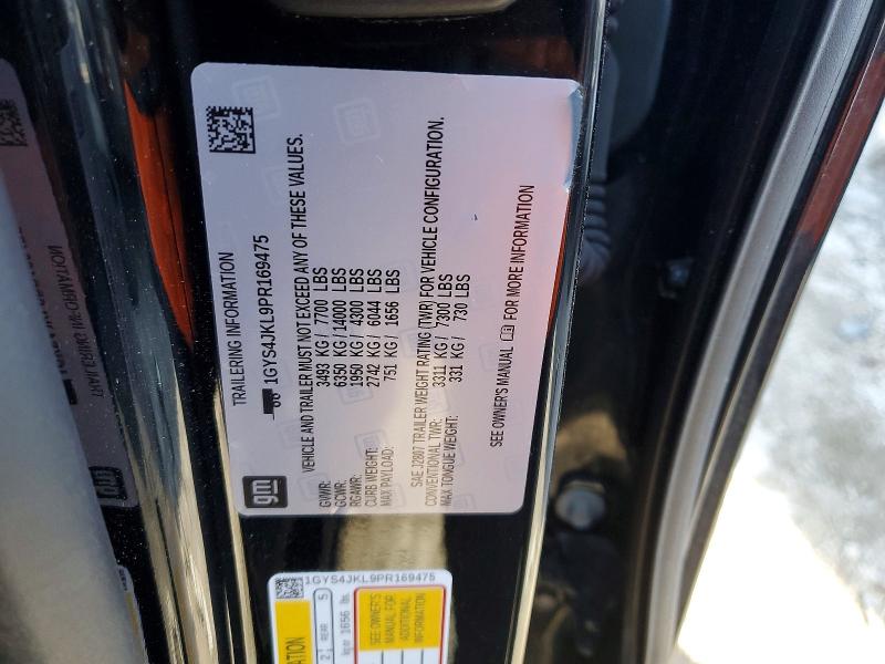 Продаж на аукціоні авто 2023 Cadillac Escalade, vin: 1GYS4JKL9PR169475, номер лоту: 72609305