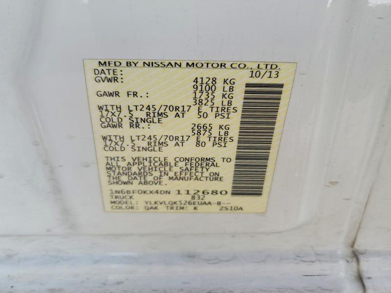 Продажа на аукционе авто 2013 Nissan Nv, vin: 1N6BF0KX4DN112680, номер лота: 75005385