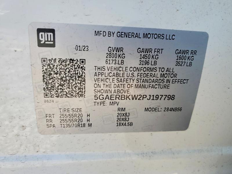 2023 Buick Enclave მანქანა იყიდება აუქციონზე, vin: 5GAERBKW2PJ197798, აუქციონის ნომერი: 72585475
