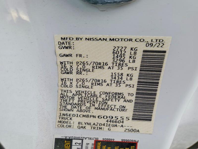Продажа на аукционе авто 2023 Nissan Frontier, vin: 1N6ED1CM8PN609555, номер лота: 97412545