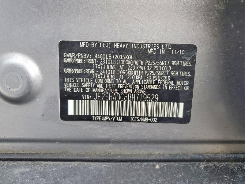 Продажа на аукционе авто 2011 Subaru Forester, vin: JF2SHADC8BH719529, номер лота: 99709535