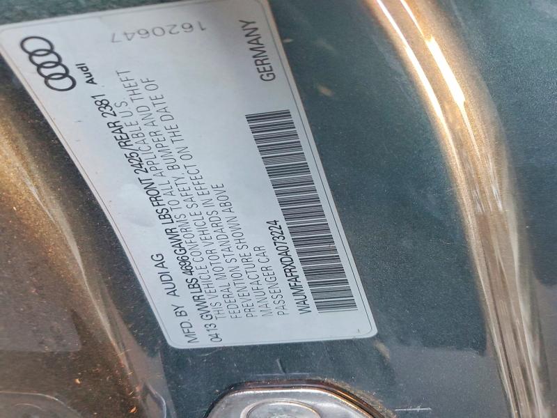 Продаж на аукціоні авто 2013 Audi A5, vin: WAUMFAFRXDA073224, номер лоту: 72631945