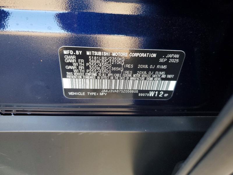 Продаж на аукціоні авто 2025 Mitsubishi Outlander, vin: JA4J3VA87SZ056605, номер лоту: 98116655