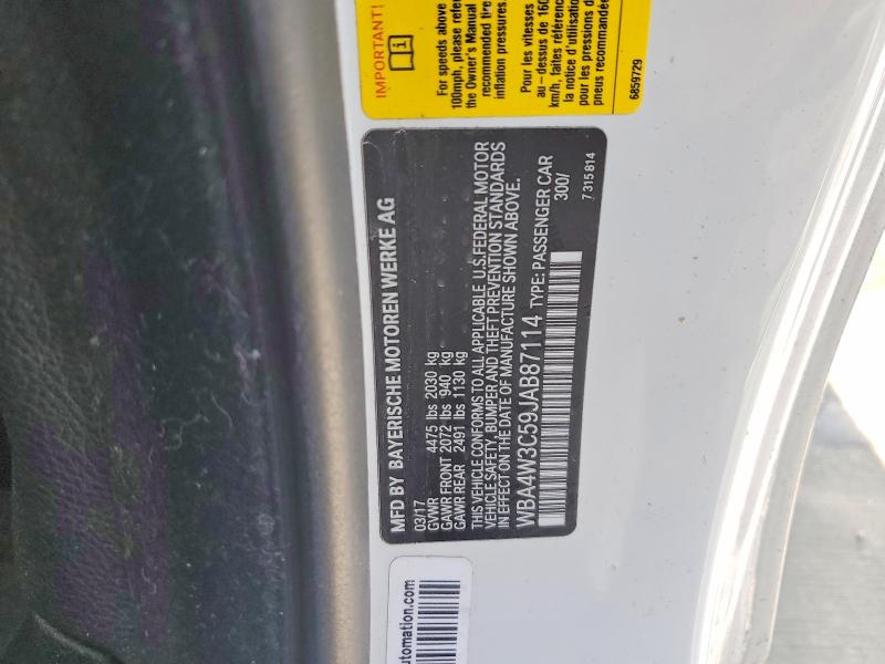 Aukcja sprzedaży 2018 Bmw 430i, vin: WBA4W3C59JAB87114, numer aukcji: 74485095