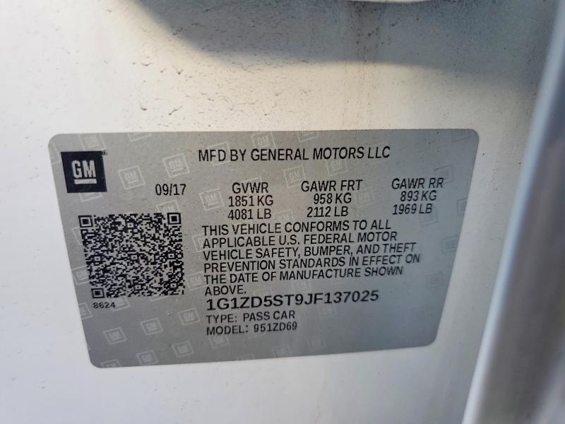 Продажа на аукционе авто 2018 Chevrolet Malibu, vin: 1G1ZD5ST9JF137025, номер лота: 72222325