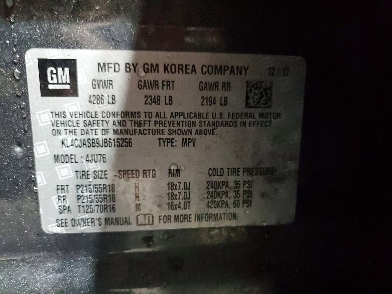 Продажа на аукционе авто 2018 Buick Encore, vin: KL4CJASB9JB615256, номер лота: 94164105
