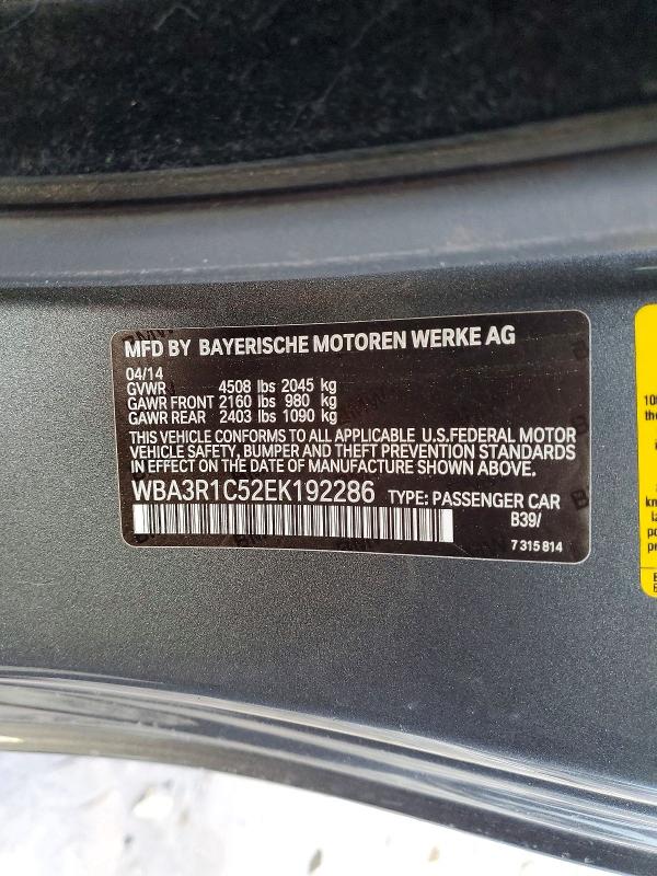 Aukcja sprzedaży 2014 Bmw 435, vin: WBA3R1C52EK192286, numer aukcji: 73866545