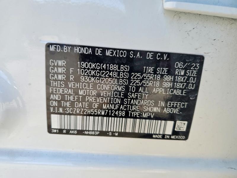 Продаж на аукціоні авто 2024 Honda Hr-v, vin: 3CZRZ2H55RM712498, номер лоту: 74365125