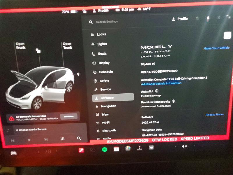 Aukcja sprzedaży 2021 Tesla Model Y, vin: 5YJYGDEE5MF273629, numer aukcji: 72247495