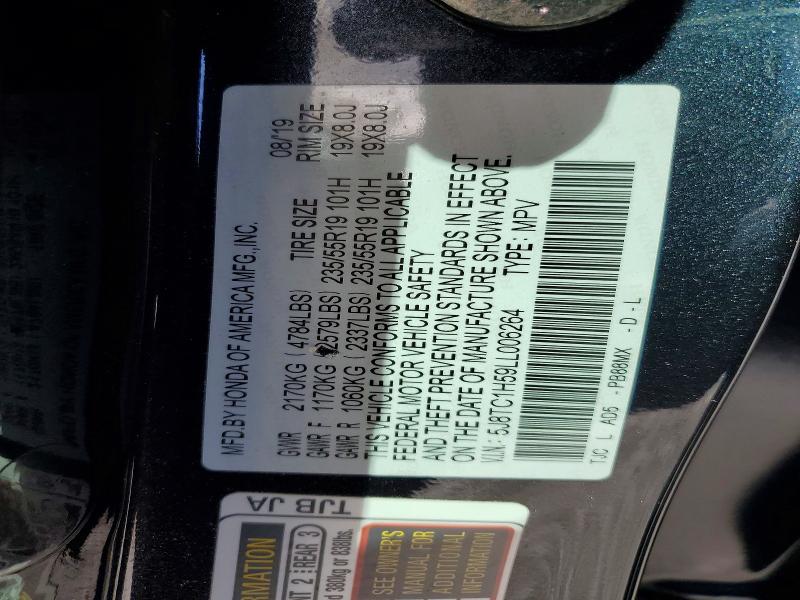 Aukcja sprzedaży 2020 Acura Rdx, vin: 5J8TC1H59LL006264, numer aukcji: 74216005